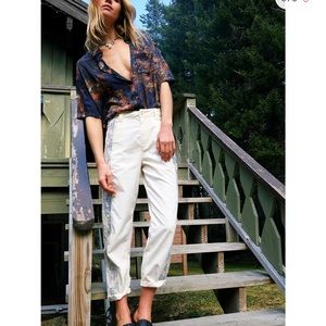 FREE PEOPLE Higher Love Carpenter Pants and Detachable Straps NWT